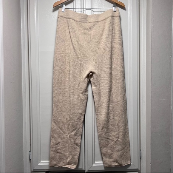 Madewell Birchmoor Sweater Pants Oatmeal Cream Ivory Comfy Casual Size Large - Picture 3 of 3